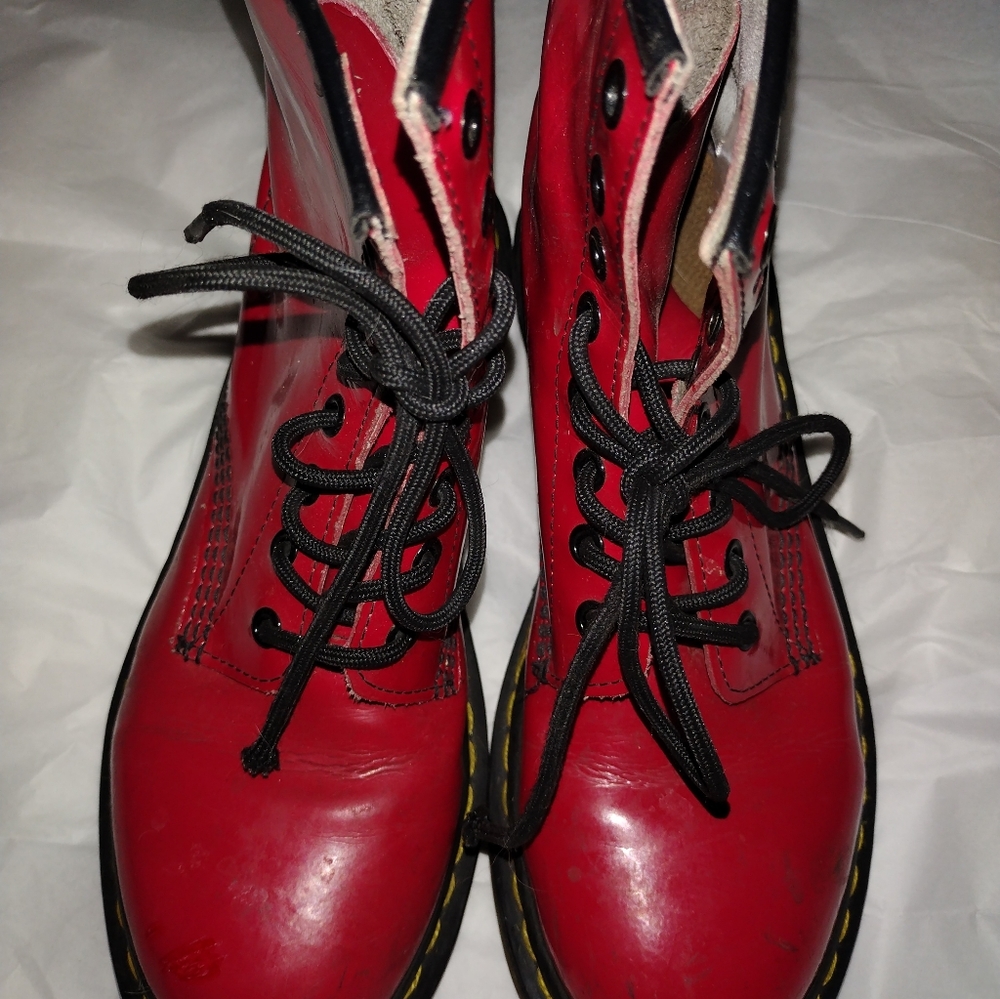 Dr. Marten's Bright Red Boots